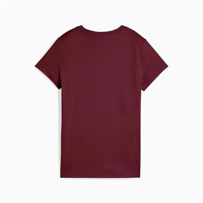 Camiseta de Manga Corta Mujer Puma Essentials Small Rojo Oscuro L