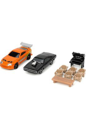 JADA TOYS Réplica Diorama Casa Toretto Fast & Furious con 2 Nano Vehículos Metalizados