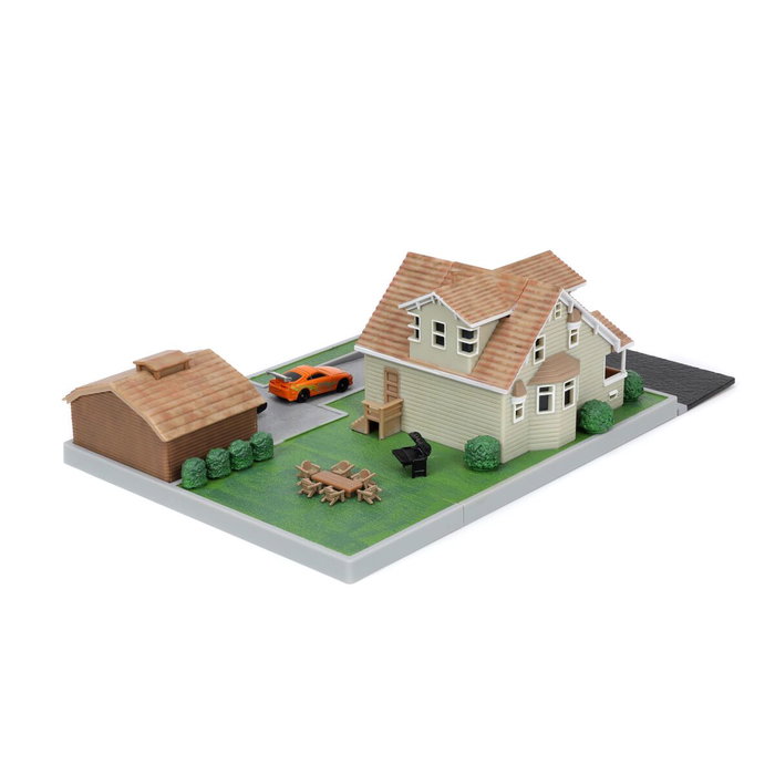 JADA TOYS Réplica Diorama Casa Toretto Fast & Furious con 2 Nano Vehículos Metalizados JADA TOYS Réplica Diorama Casa Toretto Fast & Furious con 2 Nano Vehículos Metalizados