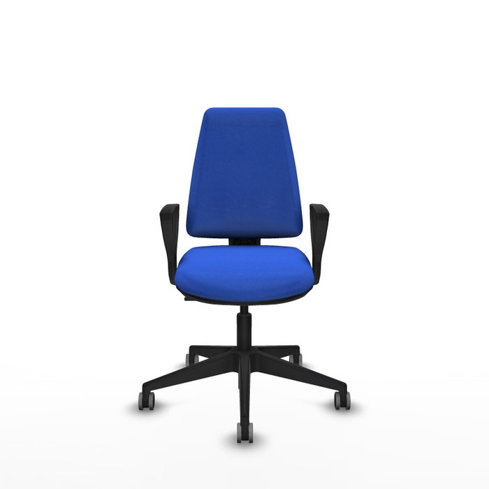 PIQUERAS Y CRESPO Silla de oficina Elche Azul con mecanismo Contacto permanente básico PIQUERAS Y CRESPO Silla de oficina Elche Azul con mecanismo Contacto permanente básico