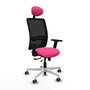 PIQUERAS Y CRESPO Silla de oficina Zulema Rosa y Negro