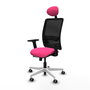 PIQUERAS Y CRESPO Silla de oficina Zulema Rosa y Negro