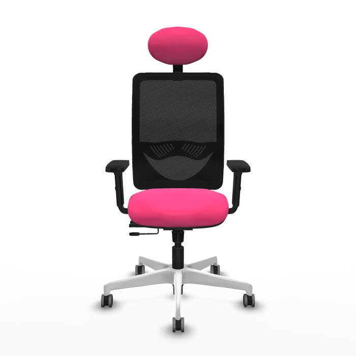 PIQUERAS Y CRESPO Silla de oficina Zulema Rosa y Negro