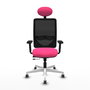 PIQUERAS Y CRESPO Silla de oficina Zulema Rosa y Negro