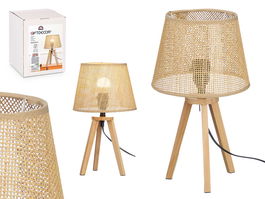 Lampara Sobremesa Pantalla Natural Conica 39 cm Giftdecor (Set de 4)