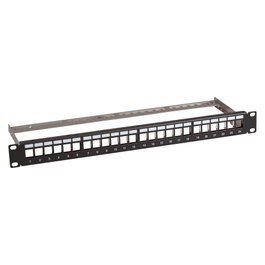 EFB Elektronik Panel de parcheo B37200100GR.24 24-Port Cat6a 1U Gris