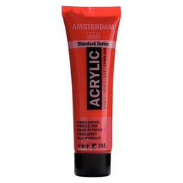 Pintura Acrilica Amsterdam 20 Ml (Tubo) Rojo Pyrrole (Set de 3)