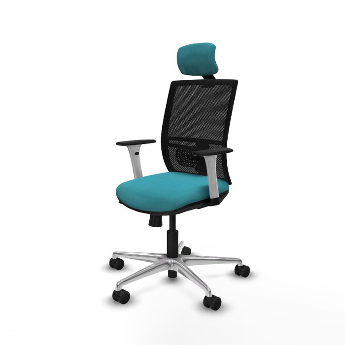 PIQUERAS Y CRESPO Silla de oficina Yunquera Turquesa y Negro PIQUERAS Y CRESPO Silla de oficina Yunquera Turquesa y Negro