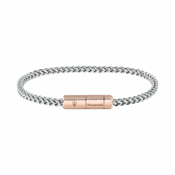 Maserati JM223ATK24 Pulsera de Acero Inoxidable Gris con Gema Azul
