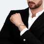 Maserati JM223ATK24 Pulsera de Acero Inoxidable Gris con Gema Azul