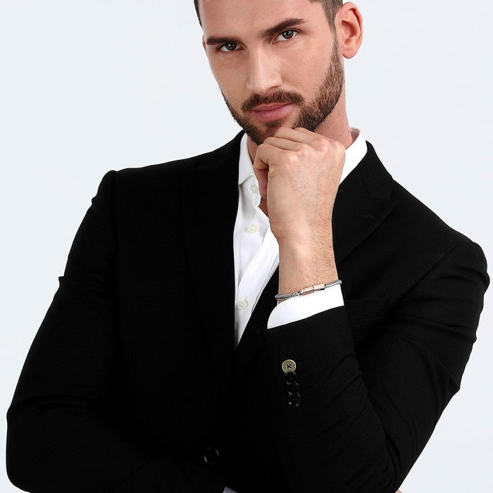 Pulsera Hombre Maserati Acero Inoxidable 22 cm