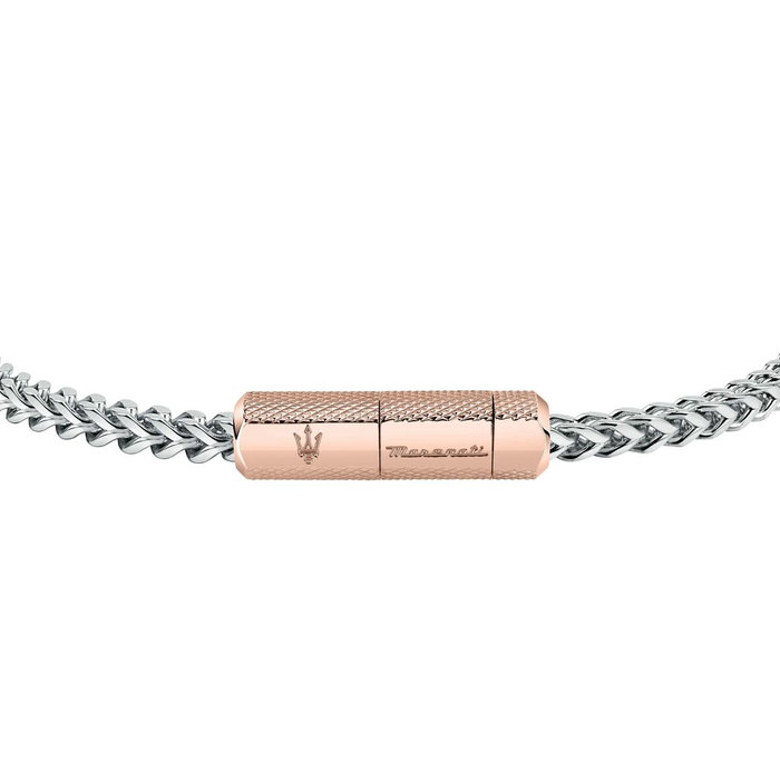 Maserati JM223ATK24 Pulsera de Acero Inoxidable Gris con Gema Azul