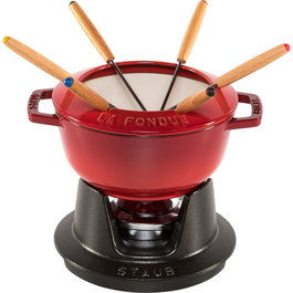 Staub La Fondue 18 cm Cherry Red, Hierro Fundido