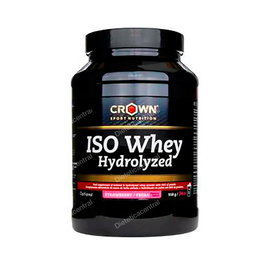 CROWN SPORT NUTRITION Iso Whey Hydrolyzed Fresa 918 G (34 Porciones) Proteína Aislada e Hidrolizada