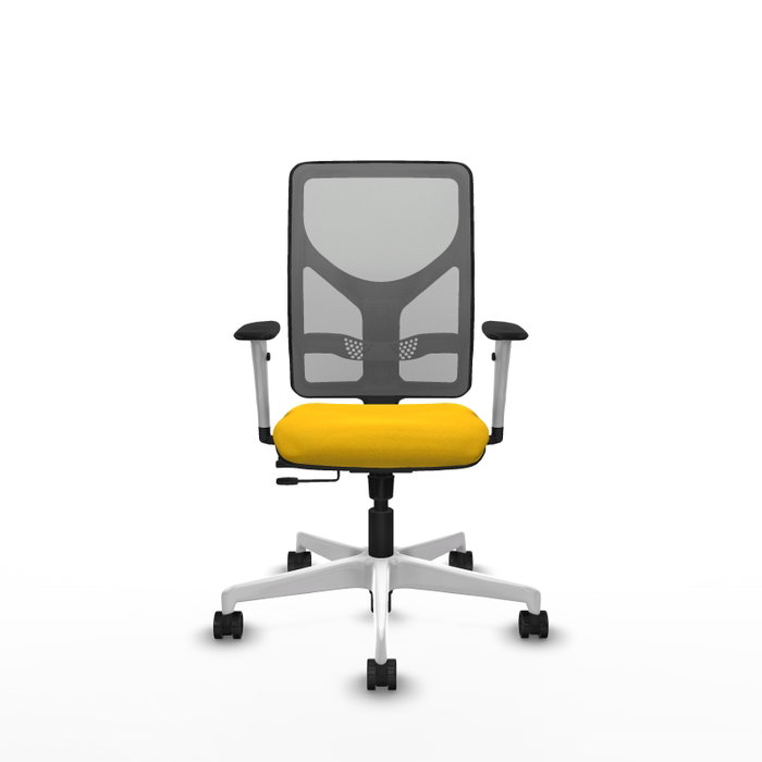 PIQUERAS Y CRESPO Silla de oficina Motilla con mecanismo Sincro/Traslack, Amarillo y Gris PIQUERAS Y CRESPO Silla de oficina Motilla con mecanismo Sincro/Traslack, Amarillo y Gris