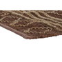 DKD Home Decor Alfombra de Yute y Cuero con Diseño de Rombos, 120x180 cm