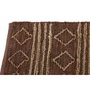 DKD Home Decor Alfombra de Yute y Cuero con Diseño de Rombos, 120x180 cm