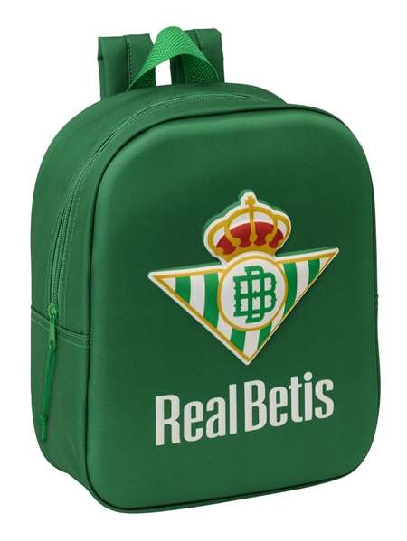 Safta Mochila Guardería 3D Real Betis Balompié 22x27x10 cm