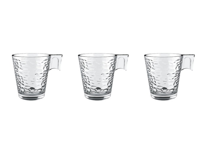 La Mediterranea Set de 3 Tazas de Café Napoli Abstracto 8 cl (24 Cajas)माही