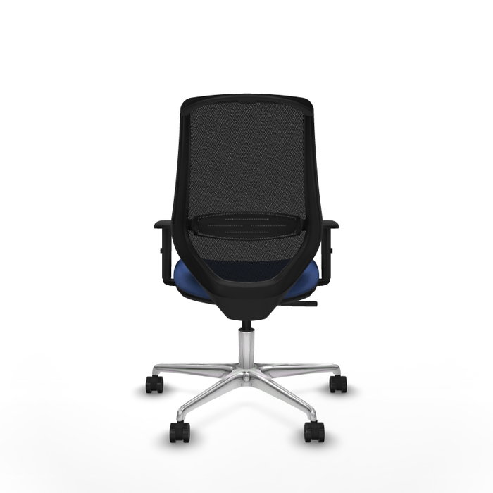 PIQUERAS Y CRESPO Silla de oficina Mardos con mecanismo Sincro, Azul marino y Negro