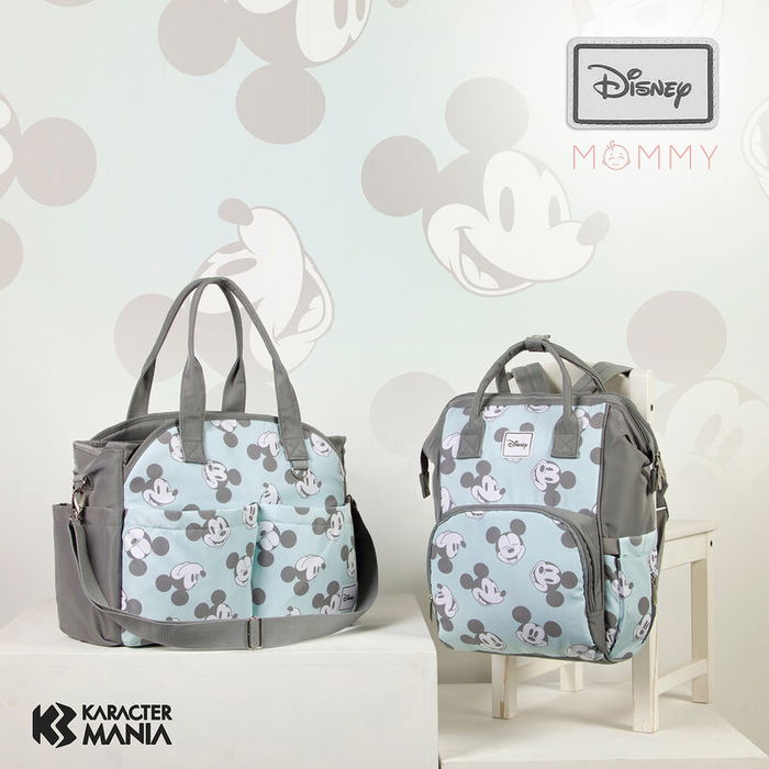 Karactermania Mochila Maternidad Mickey Disney 40cm para Bebé con Bolsillo Térmico