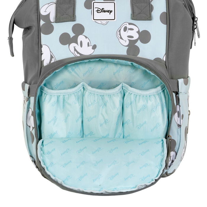 Karactermania Mochila Maternidad Mickey Disney 40cm para Bebé con Bolsillo Térmico