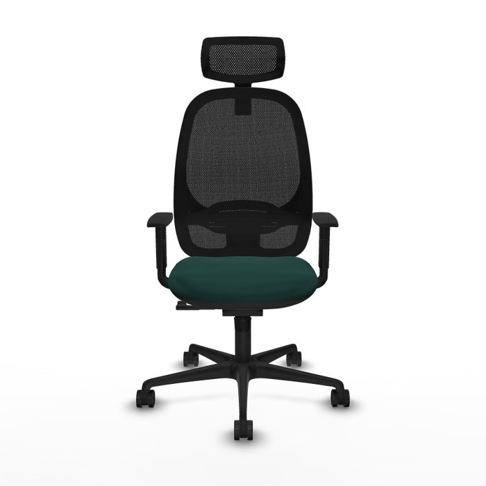 PIQUERAS Y CRESPO Silla de oficina Cilanco con mecanismo Sincro, Verde botella PIQUERAS Y CRESPO Silla de oficina Cilanco con mecanismo Sincro, Verde botella
