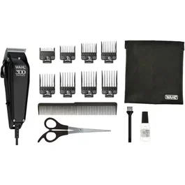 Wahl 20102.0460 Cortapelos Home Pro 300 Kit 15 Piezas con 8 Guías de Corte de 3 mm a 25 mm Con Cable