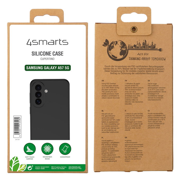 4smarts Funda Cupertino para Samsung Galaxy A57 5G - Negro