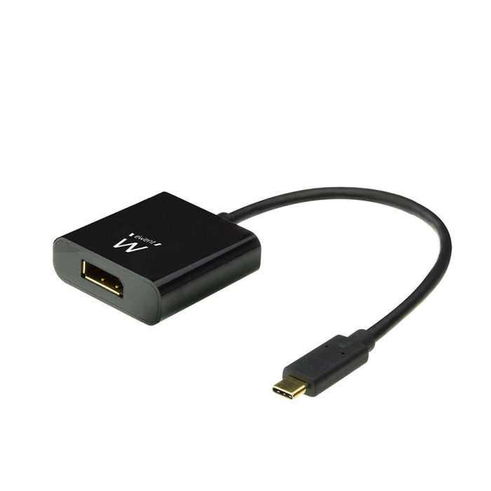 EWENT EW9825 Adaptador de Cable de Video USB Tipo C a DisplayPort Negro 4096 x 2160 Pixeles 60 Hz 0.15m EWENT EW9825 Adaptador de Cable de Video USB Tipo C a DisplayPort Negro 4096 x 2160 Pixeles 60 Hz 0.15m