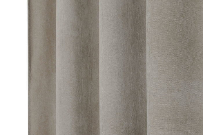 DKD Home Decor Cortina de Poliester Topo con 8 Anillas 140x260 cm DKD Home Decor Cortina de Poliester Topo con 8 Anillas 140x260 cm