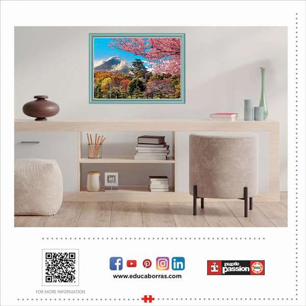 Educa Puzzle 2000 Piezas Castillo de Osaka Japón - Edad Recomendada 12-99 Años