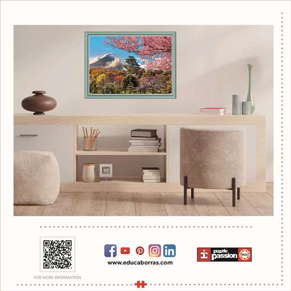 Educa Puzzle 2000 Piezas Castillo de Osaka Japón - Edad Recomendada 12-99 Años