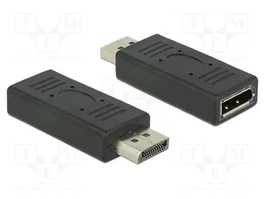 DeLOCK Adaptador DisplayPort 1.2 Macho a Hembra Negro