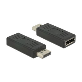 DeLOCK Adaptador DisplayPort 1.2 Macho a Hembra 19 Pines Negro