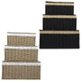 Home Deco Factory Juego de 3 Cajas de Almacenamiento con Tapa