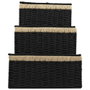 Home Deco Factory Juego de 3 Cajas de Almacenamiento con Tapa