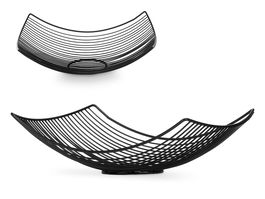 Kinvara Frutero Rectangular Negro 30.5 x 23 x 10 cm Metal (Set de 12)