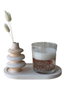Aberto Design Set de Velas de Concreto 34ST con Vela de Soya para Hogar y Decoración Elegante