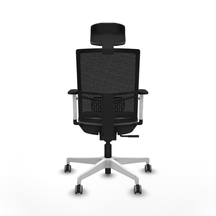 PIQUERAS Y CRESPO Silla de oficina Yunquera Gris y Negro con mecanismo Sincro