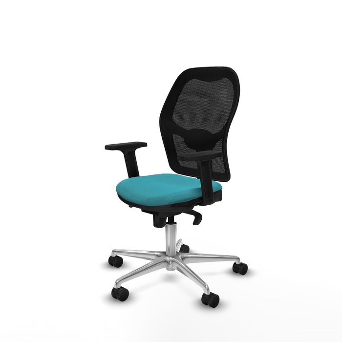 PIQUERAS Y CRESPO Silla de oficina Jorquera Turquesa y Negro