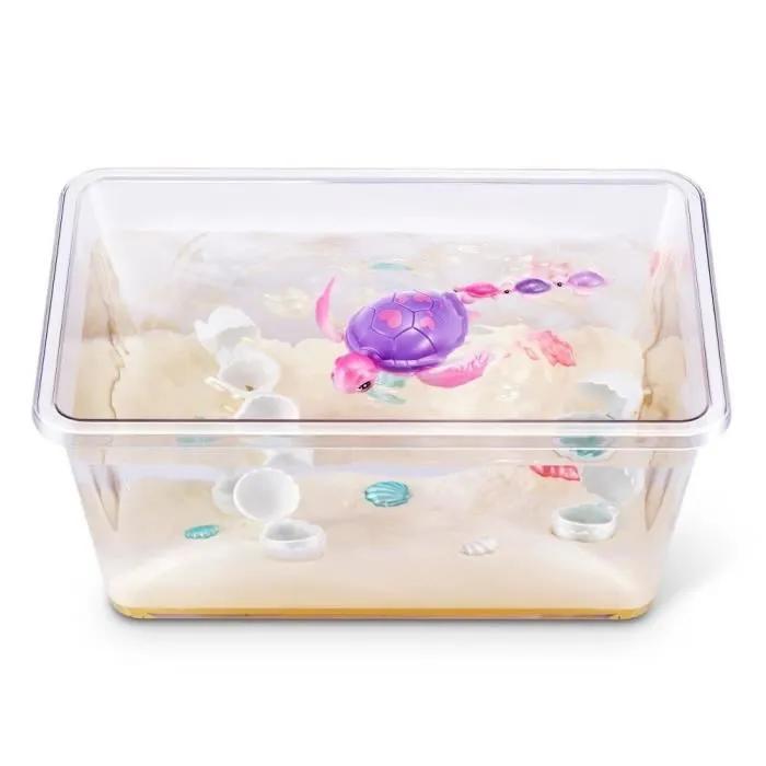 ZURU Pets Alive - Mama Turtle & Baby Surprise - Juguete Interactivo de Tortuga con Bebé Sorpresa, Necesita Pilas Incluidas, para Niños y Niñas a Partir de 3 Años