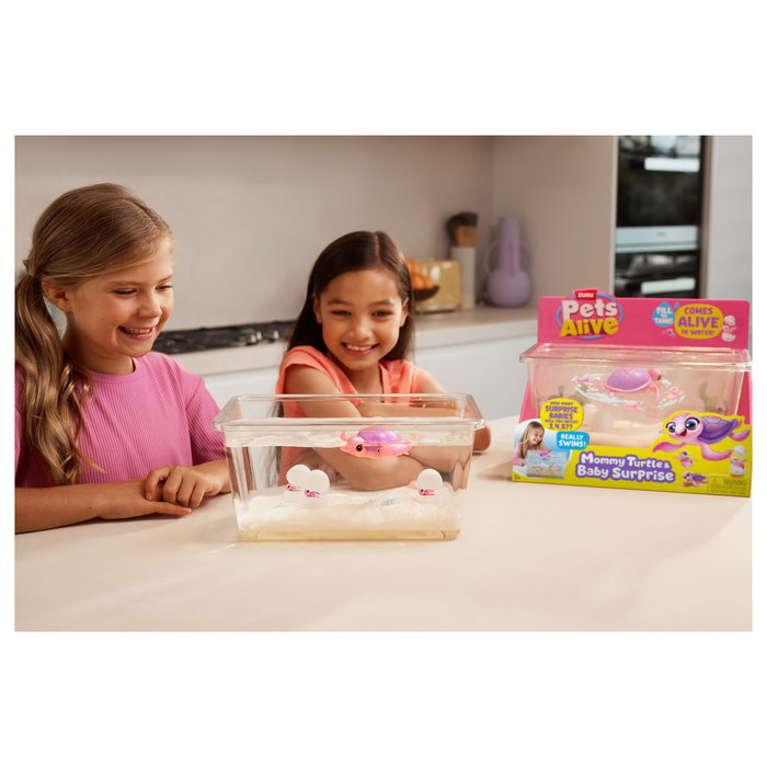 ZURU Pets Alive 9560 - Mama Turtle & Baby Surprise, Juguete Interactivo de Tortuga con Pilas Incluidas, para Niños a Partir de 3 Años ZURU Pets Alive 9560 - Mama Turtle & Baby Surprise, Juguete Interactivo de Tortuga con Pilas Incluidas, para Niños a Partir de 3 Años
