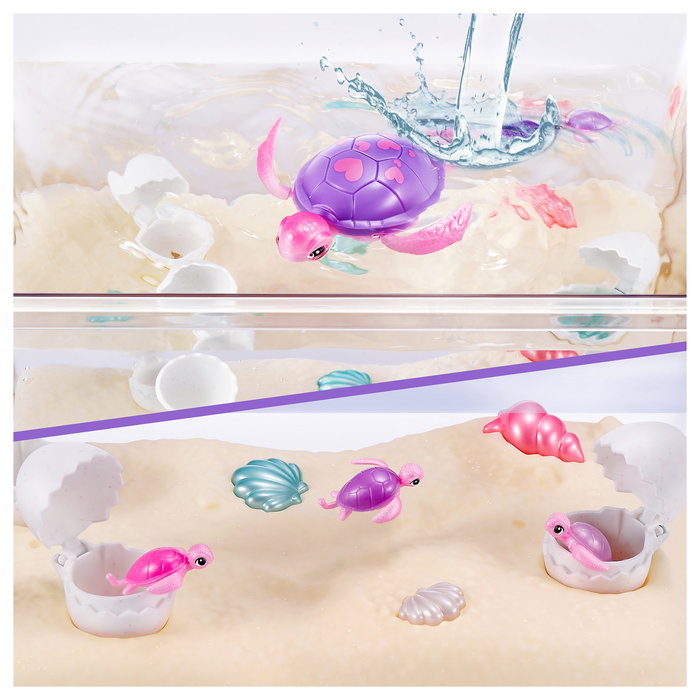 ZURU Pets Alive 9560 - Mama Turtle & Baby Surprise, Juguete Interactivo de Tortuga con Pilas Incluidas, para Niños a Partir de 3 Años ZURU Pets Alive 9560 - Mama Turtle & Baby Surprise, Juguete Interactivo de Tortuga con Pilas Incluidas, para Niños a Partir de 3 Años