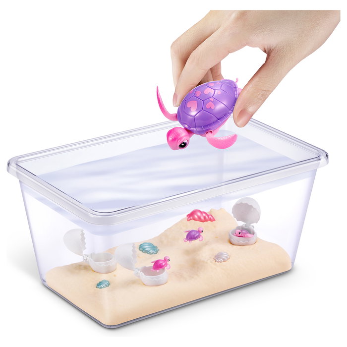 ZURU Pets Alive 9560 - Mama Turtle & Baby Surprise, Juguete Interactivo de Tortuga con Pilas Incluidas, para Niños a Partir de 3 Años ZURU Pets Alive 9560 - Mama Turtle & Baby Surprise, Juguete Interactivo de Tortuga con Pilas Incluidas, para Niños a Partir de 3 Años