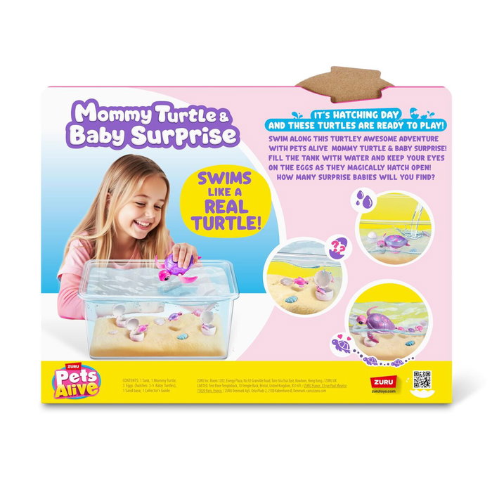 Zuru Pets Alive Mamá Tortuga y Bebé Sorpresa con Sonidos Zuru Pets Alive Mamá Tortuga y Bebé Sorpresa con Sonidos