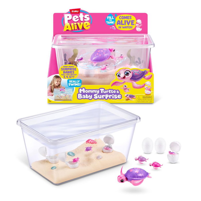 Zuru Pets Alive Mamá Tortuga y Bebé Sorpresa con Sonidos Zuru Pets Alive Mamá Tortuga y Bebé Sorpresa con Sonidos