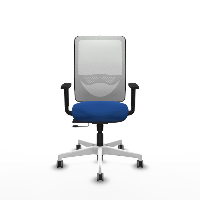 PIQUERAS Y CRESPO Silla de oficina Zulema con mecanismo Sincro/Traslack, Azul y Blanco PIQUERAS Y CRESPO Silla de oficina Zulema con mecanismo Sincro/Traslack, Azul y Blanco