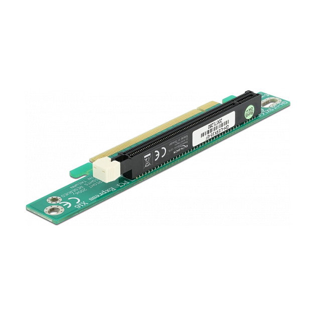 DeLOCK Riser PCIe x16 con ángulo de 90° izquierda