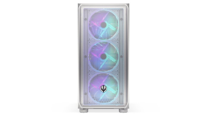 Endorfy Arx 700 White ARGB Caja Torre Media ATX USB-C, Blanca, Ventilación 8x Ventiladores